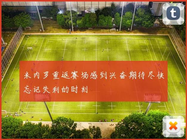 米内罗重返赛场感到兴奋期待尽快忘记失利的时刻